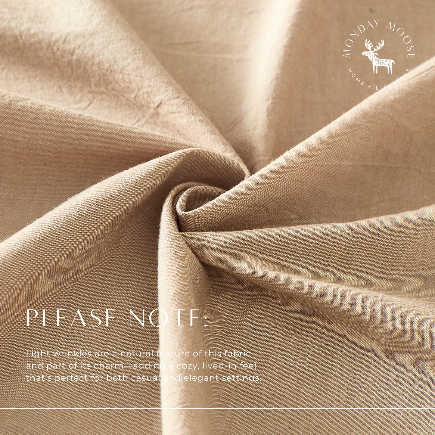 Corcovado Tablecloth (Natural): 60x102 inch