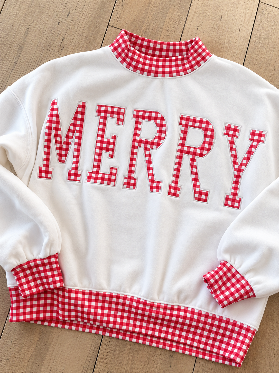 The Merry Gingham Pullover