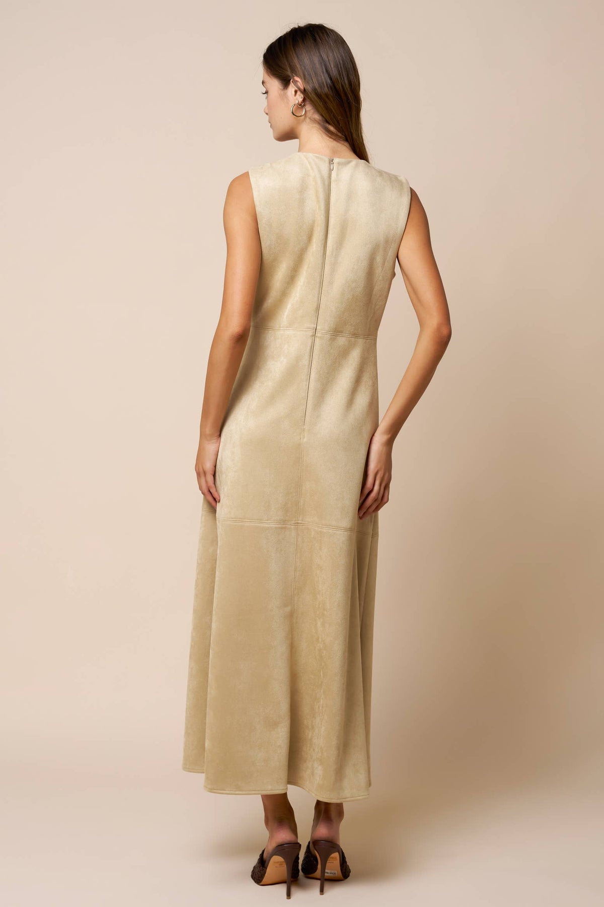 The Monroe Suede Maxi Dress