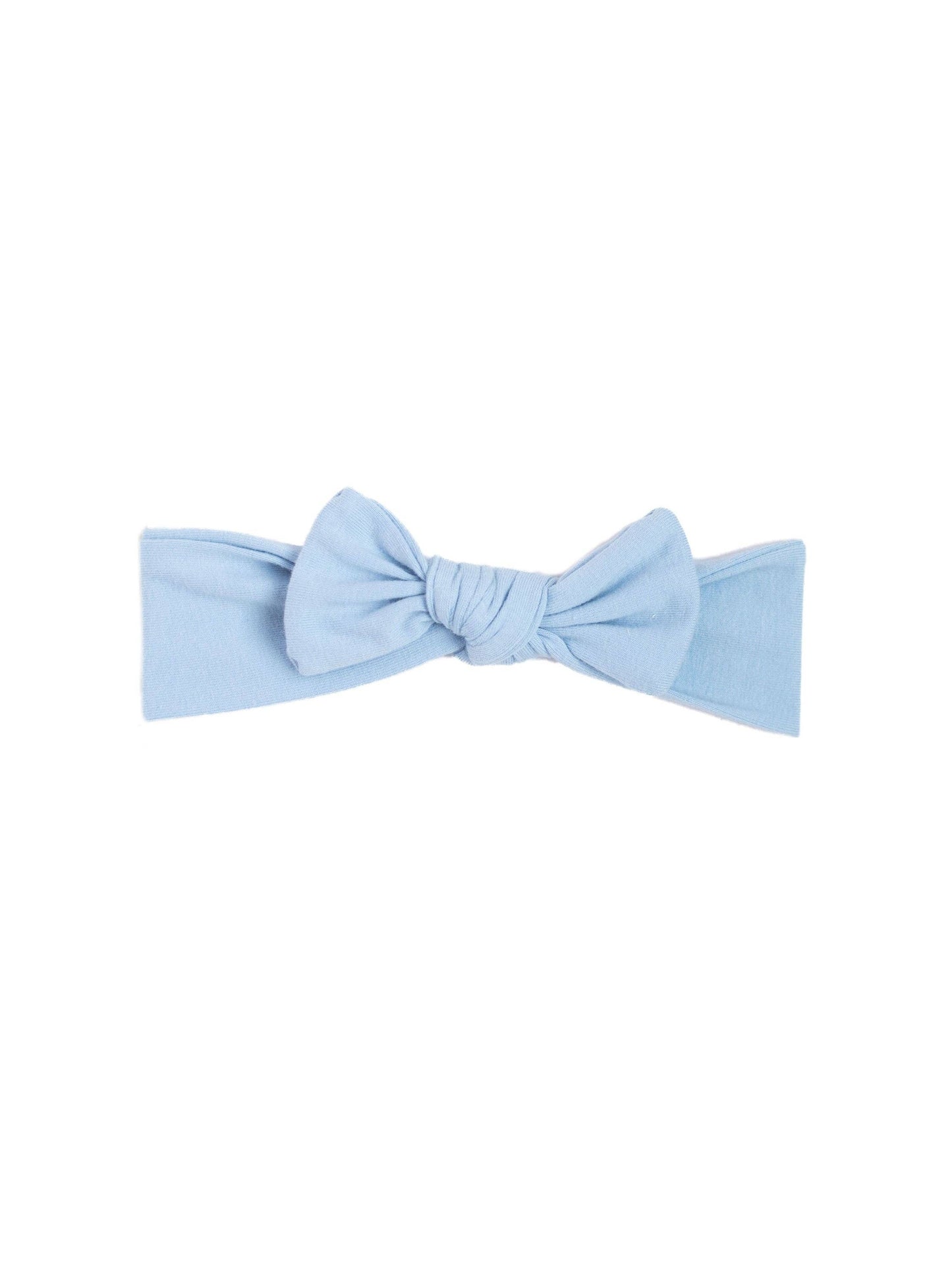 Baby Organic Cotton Bow Headband | River Blue