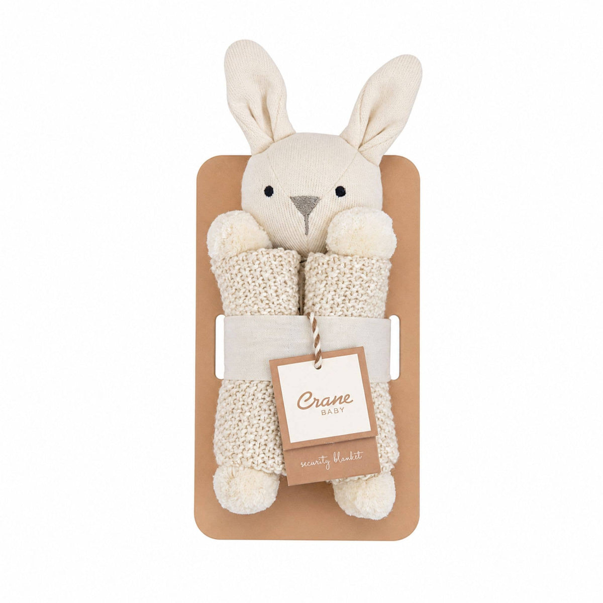 Avery Organic Baby Lovey Blanket (Ollie The Bunny)