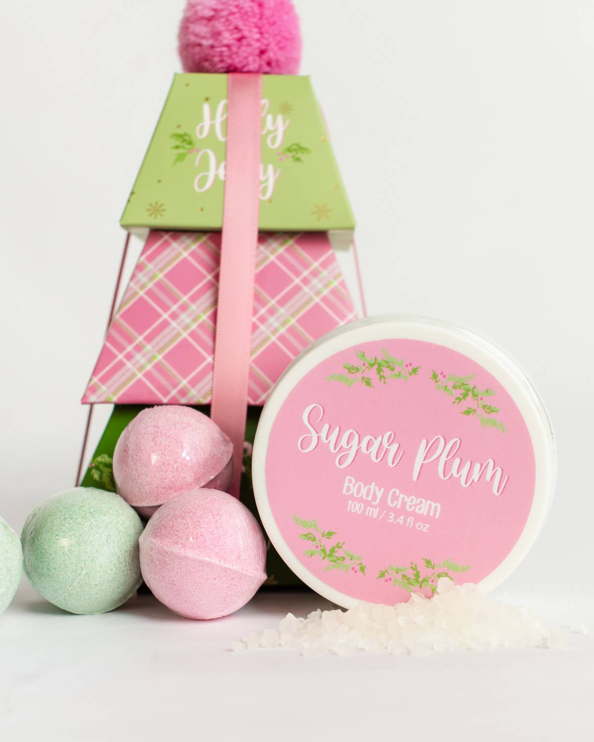 Holly Jolly Bath Gift Set - Sugar Plum Scented Scented