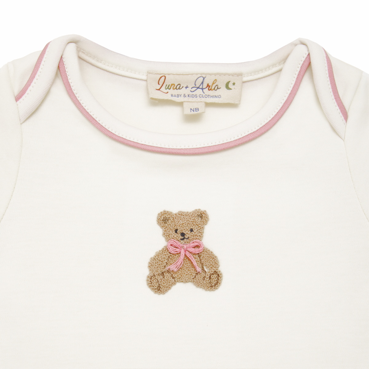 Bear Hugs Lap Bodysuit - Dusty Rose