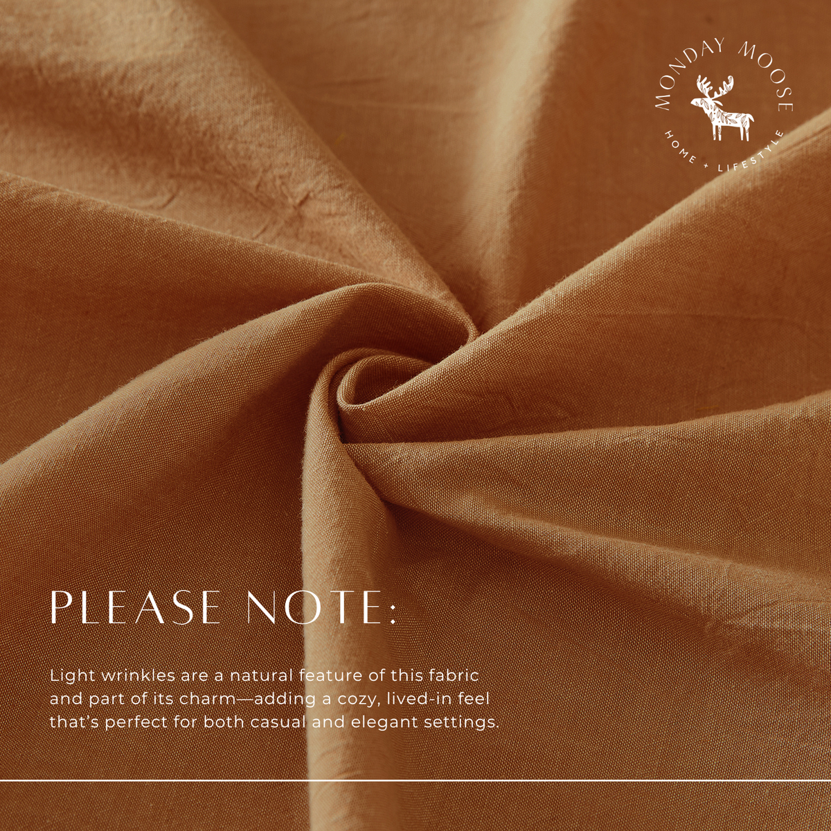 Corcovado Tablecloth (Cinnamon): 60" round