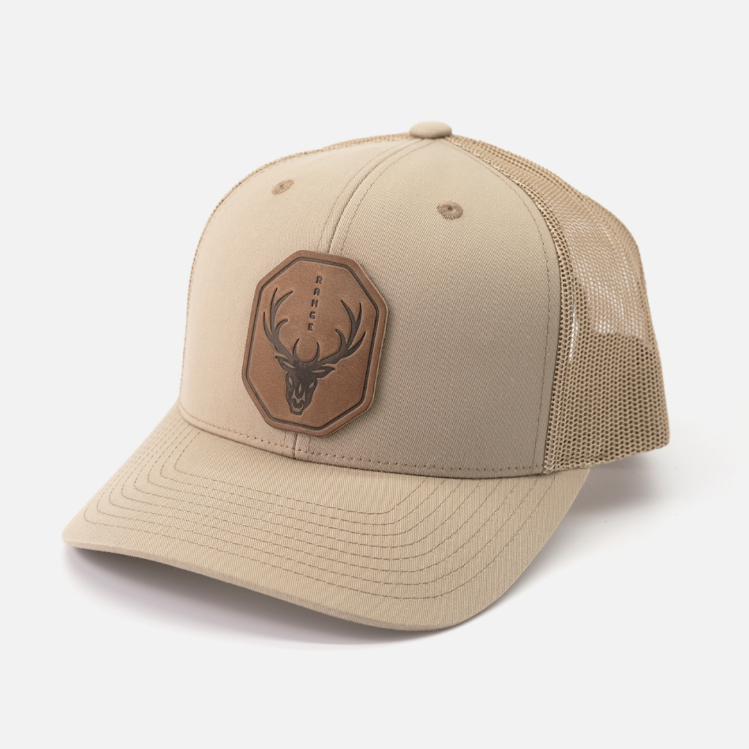 Skull Leather Patch Hat
