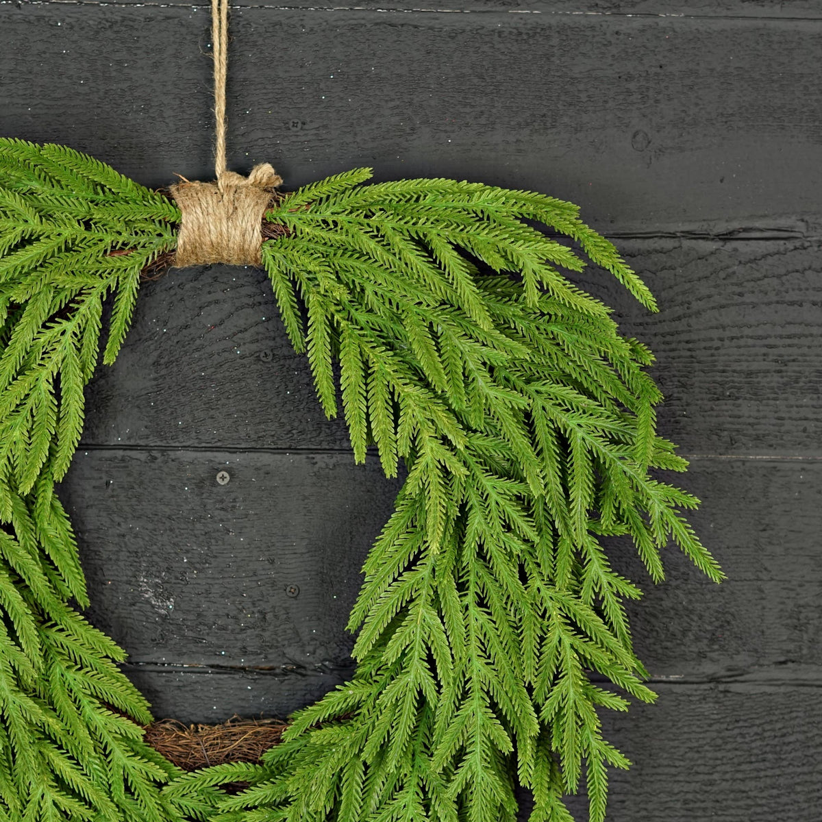 Norfolk Pine Heart Wreath – 24"