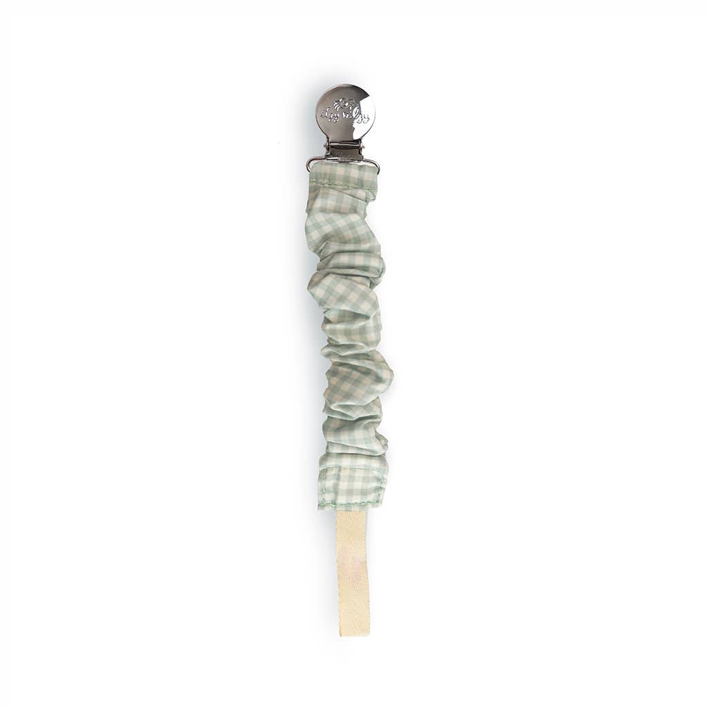 Green Gingham - Pacifier Strap Ritzy Cinch™