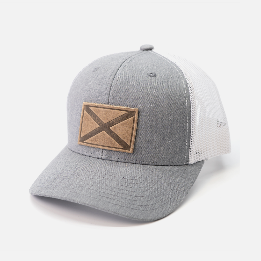Alabama Flag Hat | Leather Patch Hat