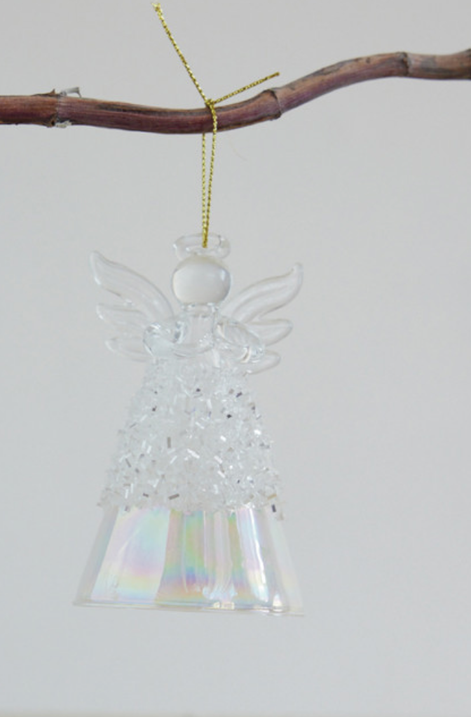 Glass Angel Ornament | 2 Styles