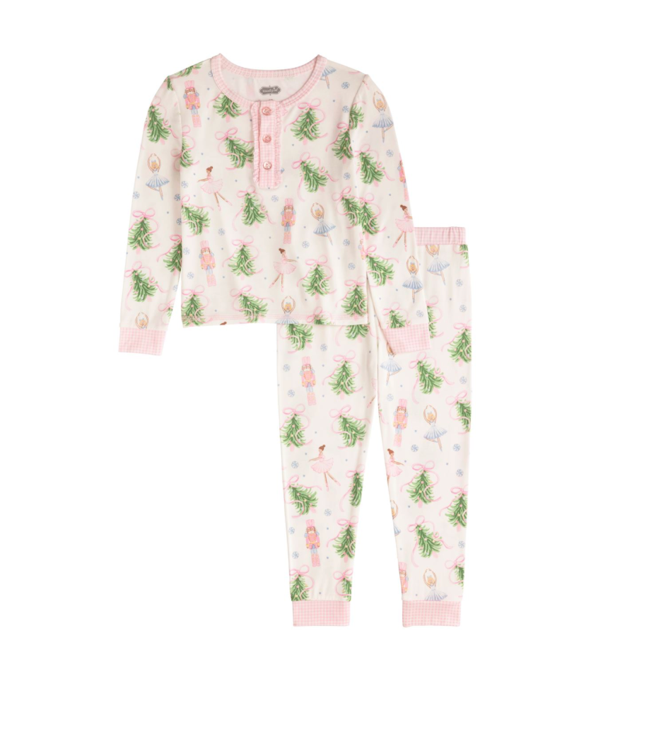 The Sugarplum Christmas Bamboo Pajama Set- Girl's