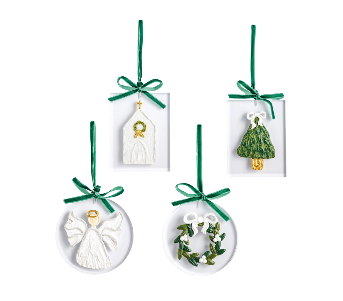 PAINTED ACRYLIC ORNAMENT-4 styles