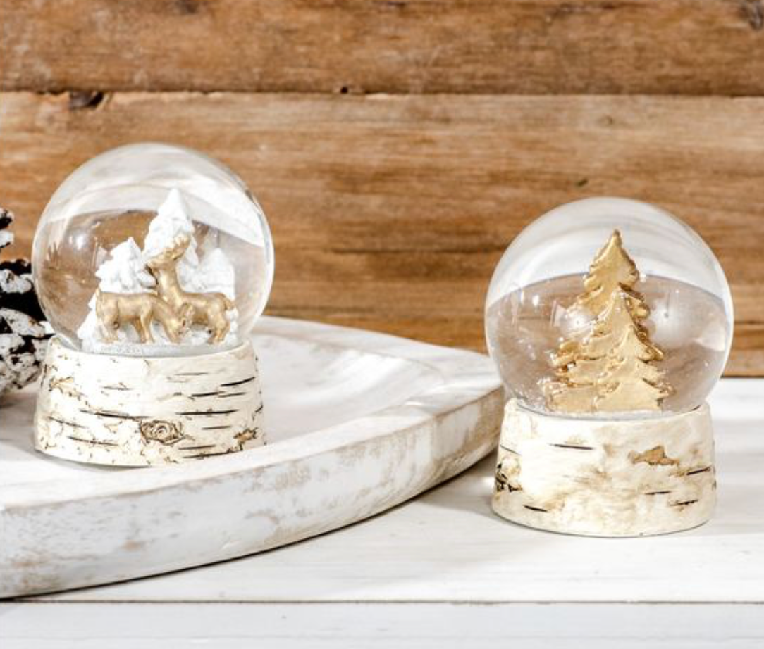 Mini Deer & Tree Snow Globes