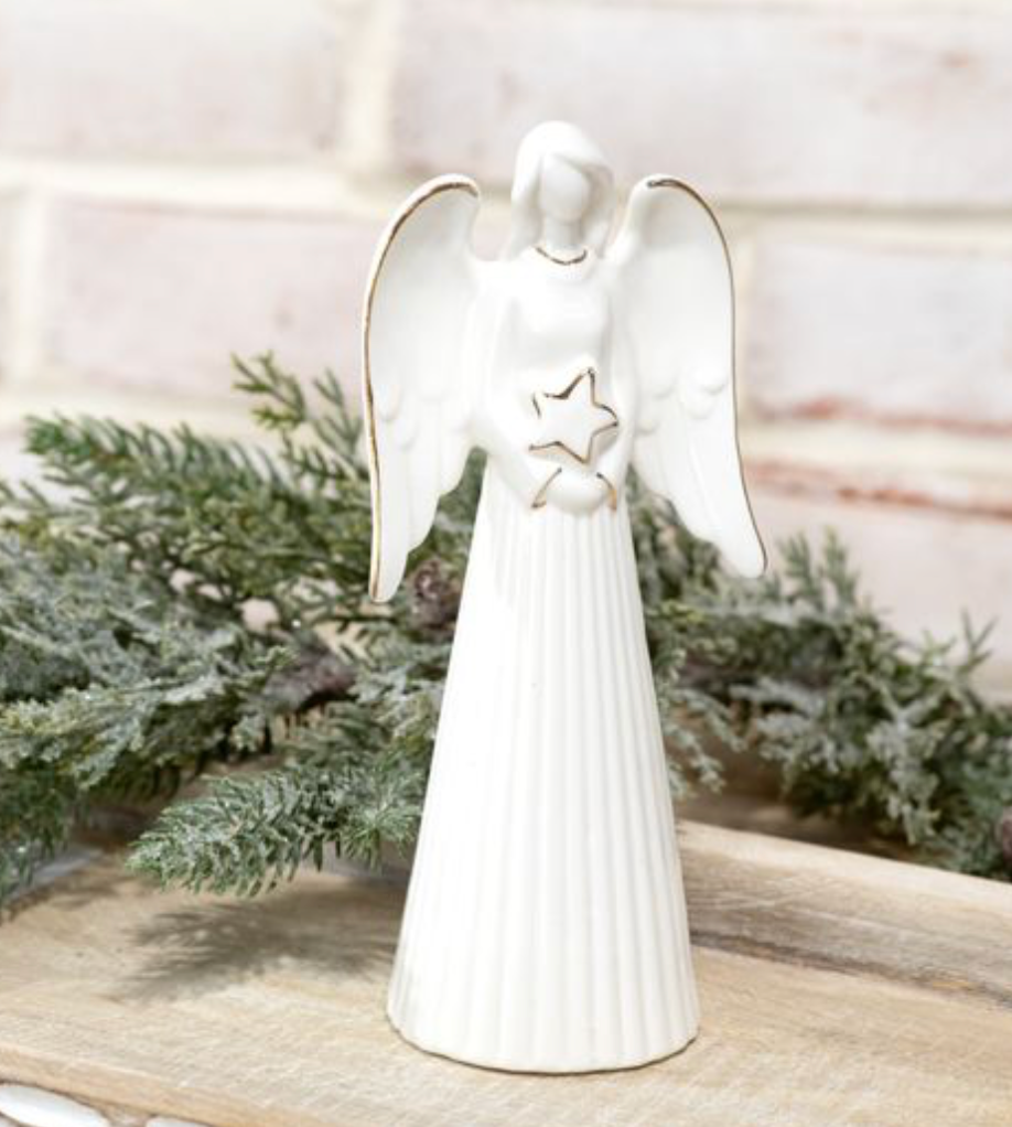 GOLD TRIM CERAMIC ANGEL