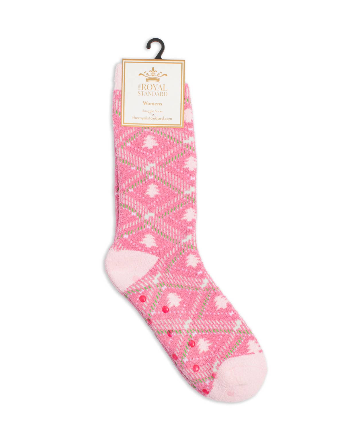 Women's Layton Tree Plaid Snuggle Socks - Pink/Multi