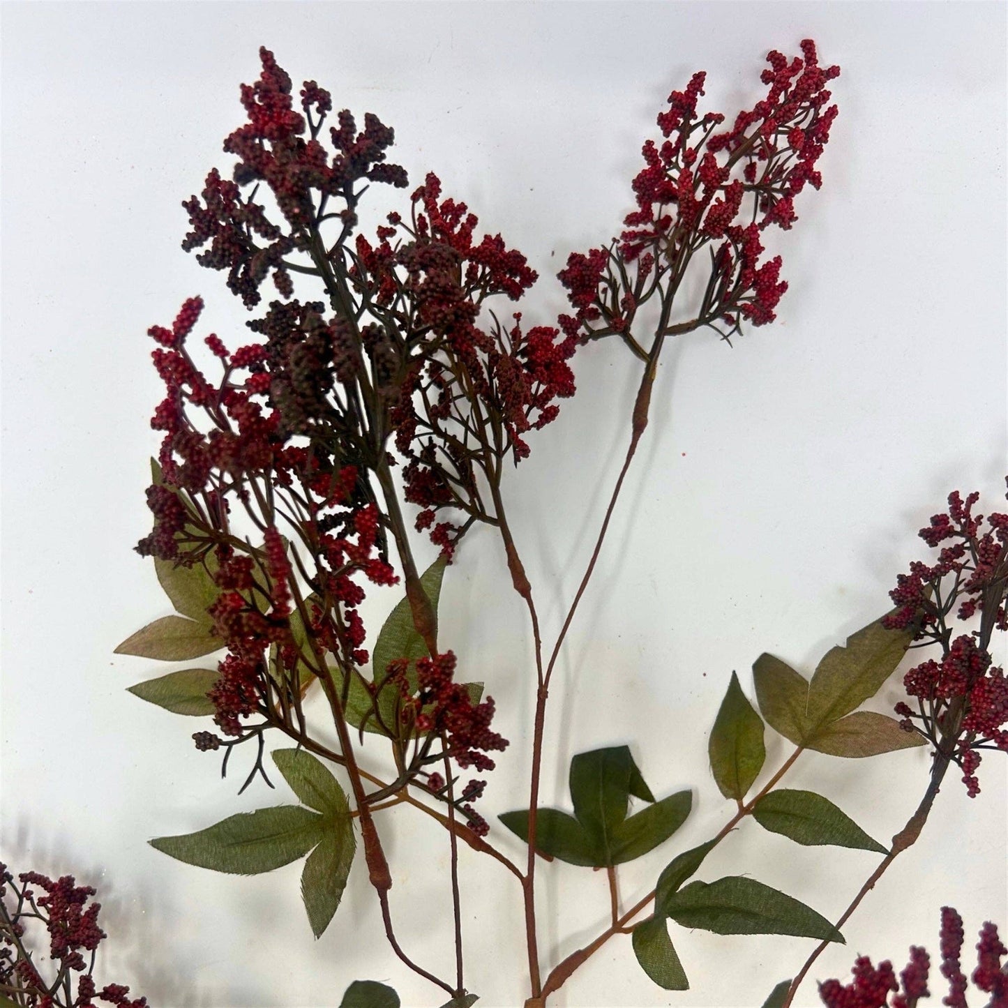 Faux Nandina Berry Stem 31"