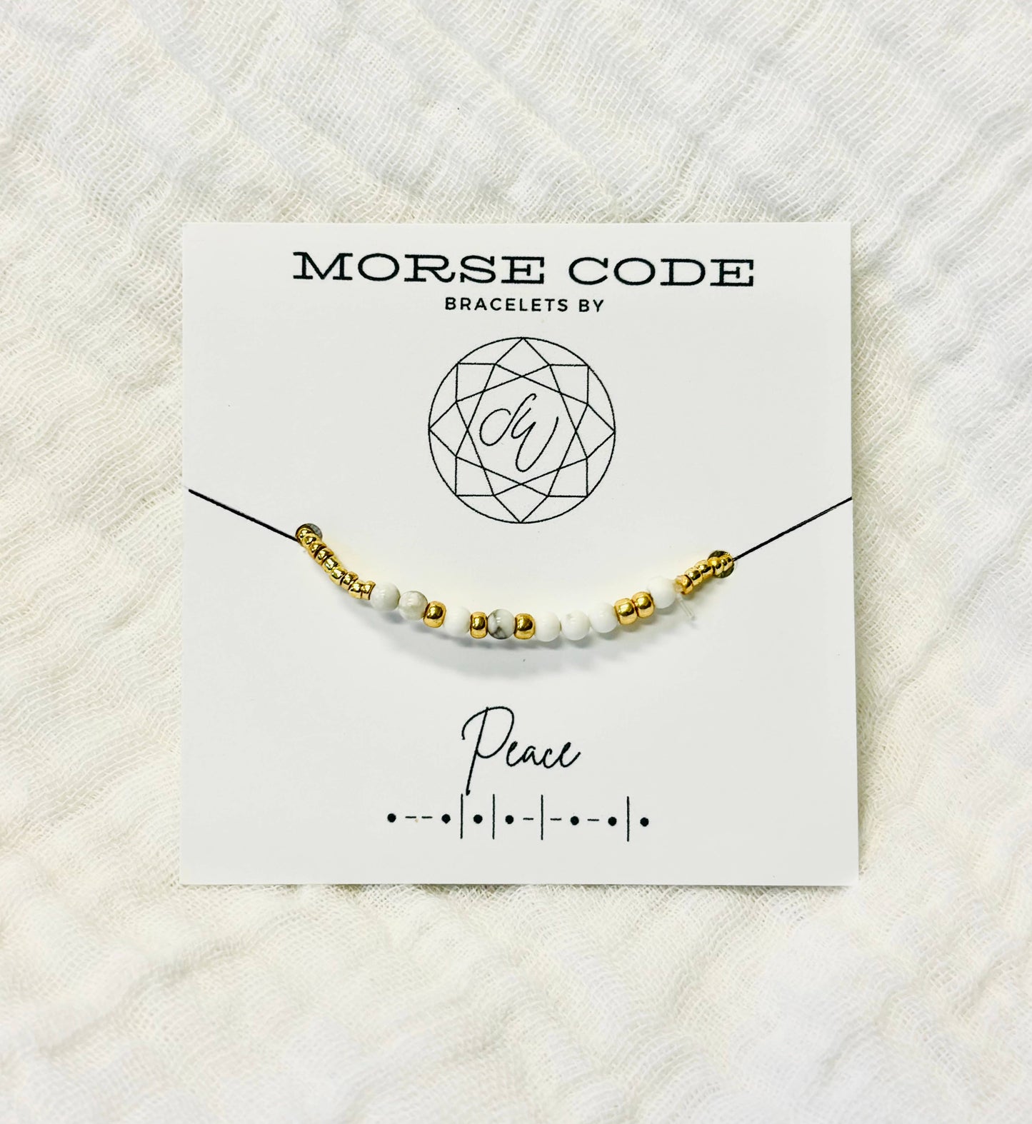 Morse Code Bracelet: Peace