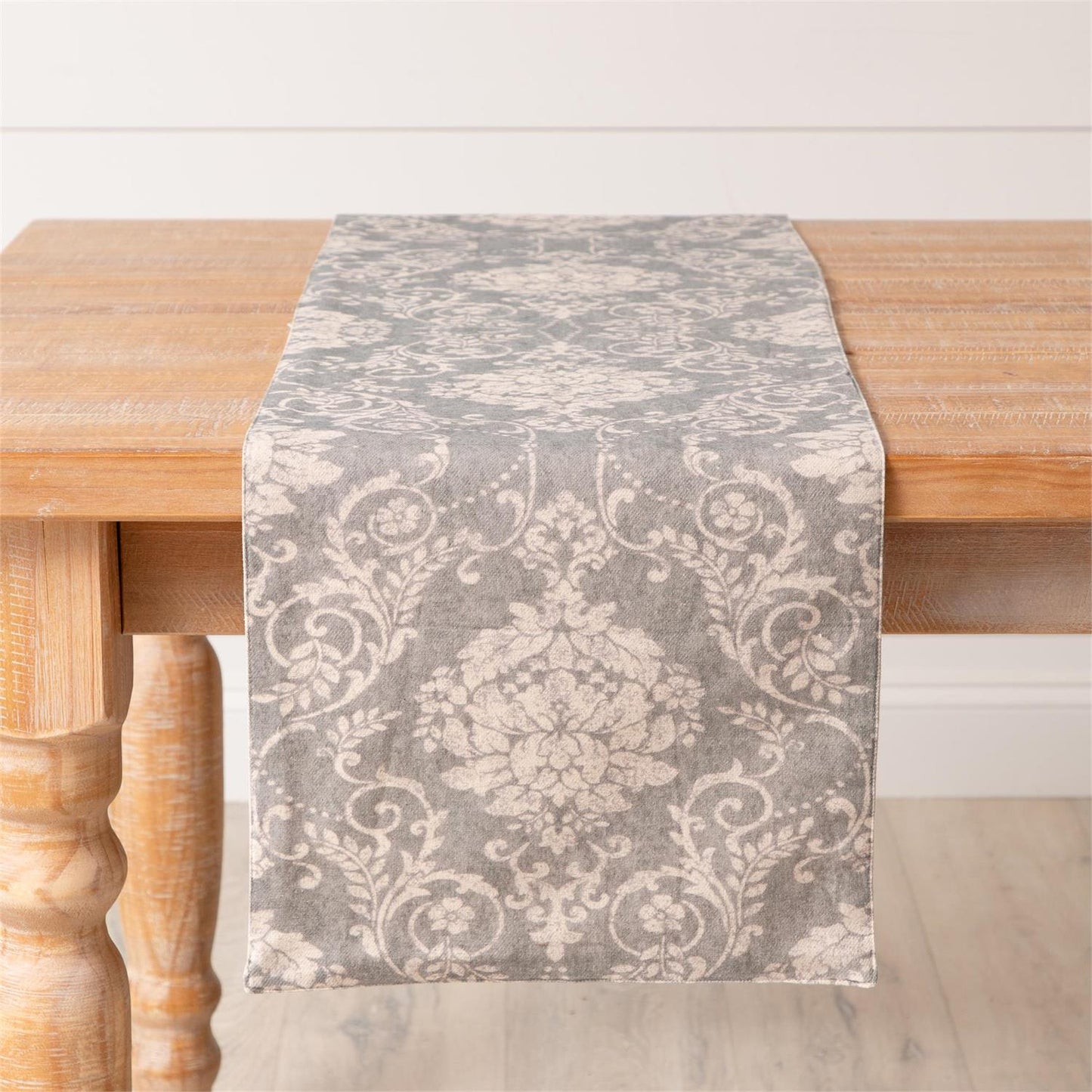 Vintage Inspired Table Runner, Dusty Blue