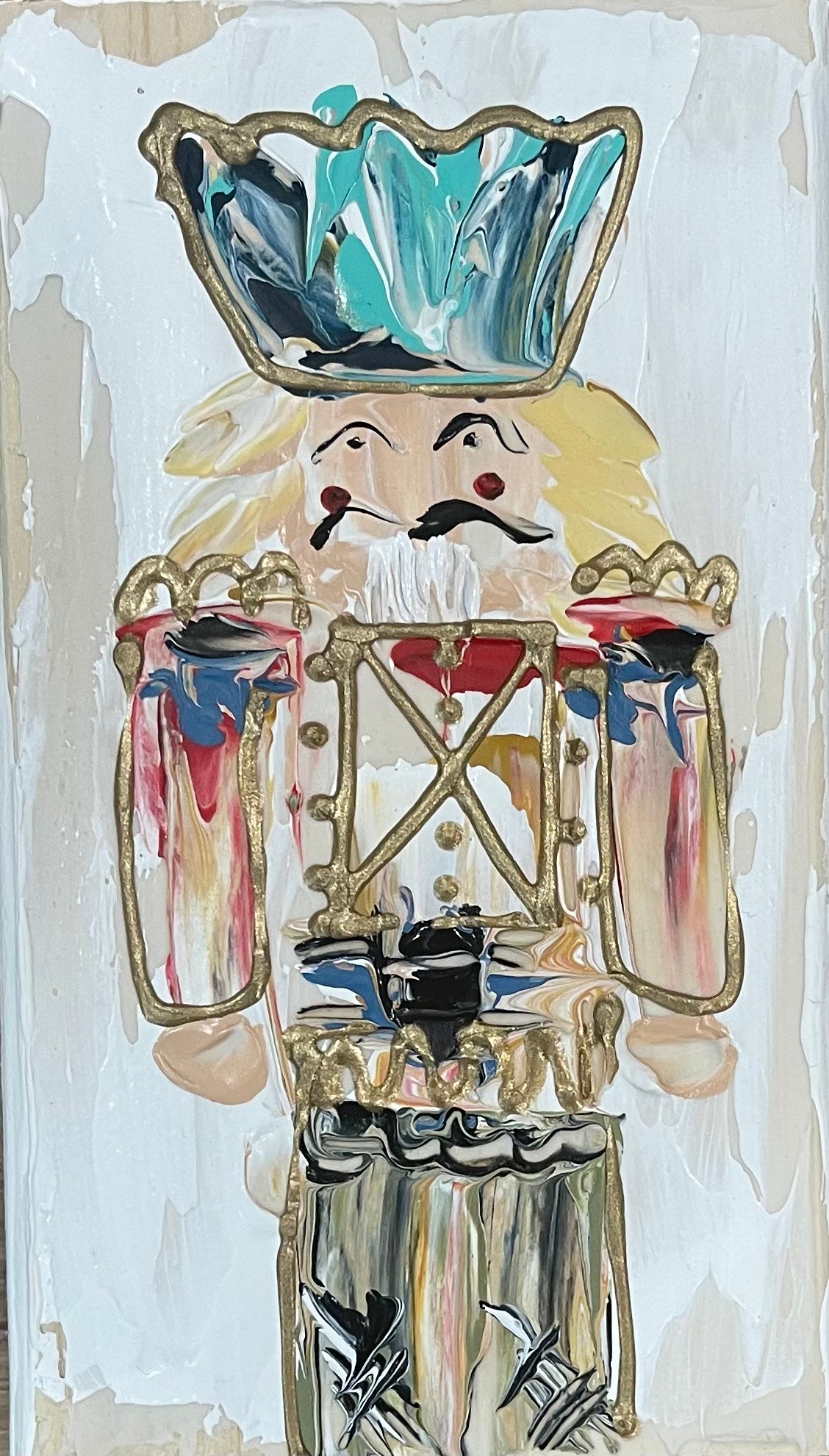Framed Nutcracker 12x24"