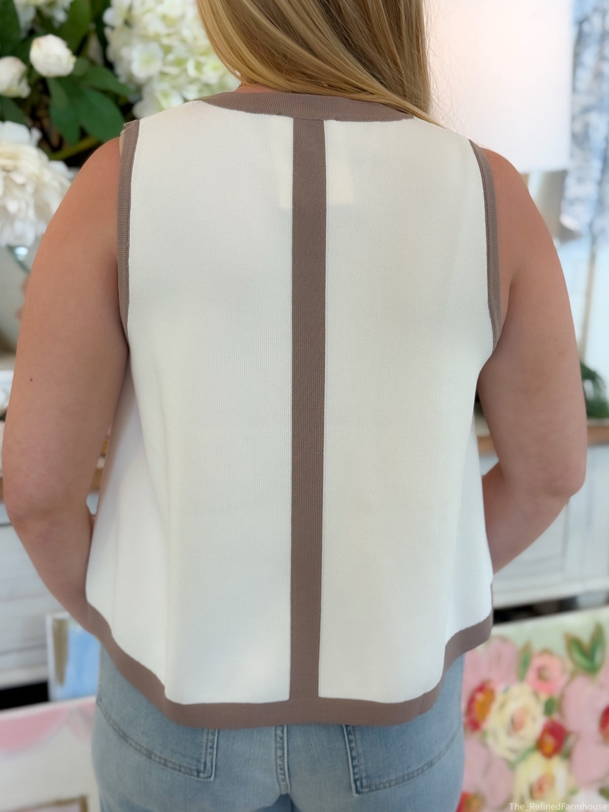 Espresso Edge Knit Tank