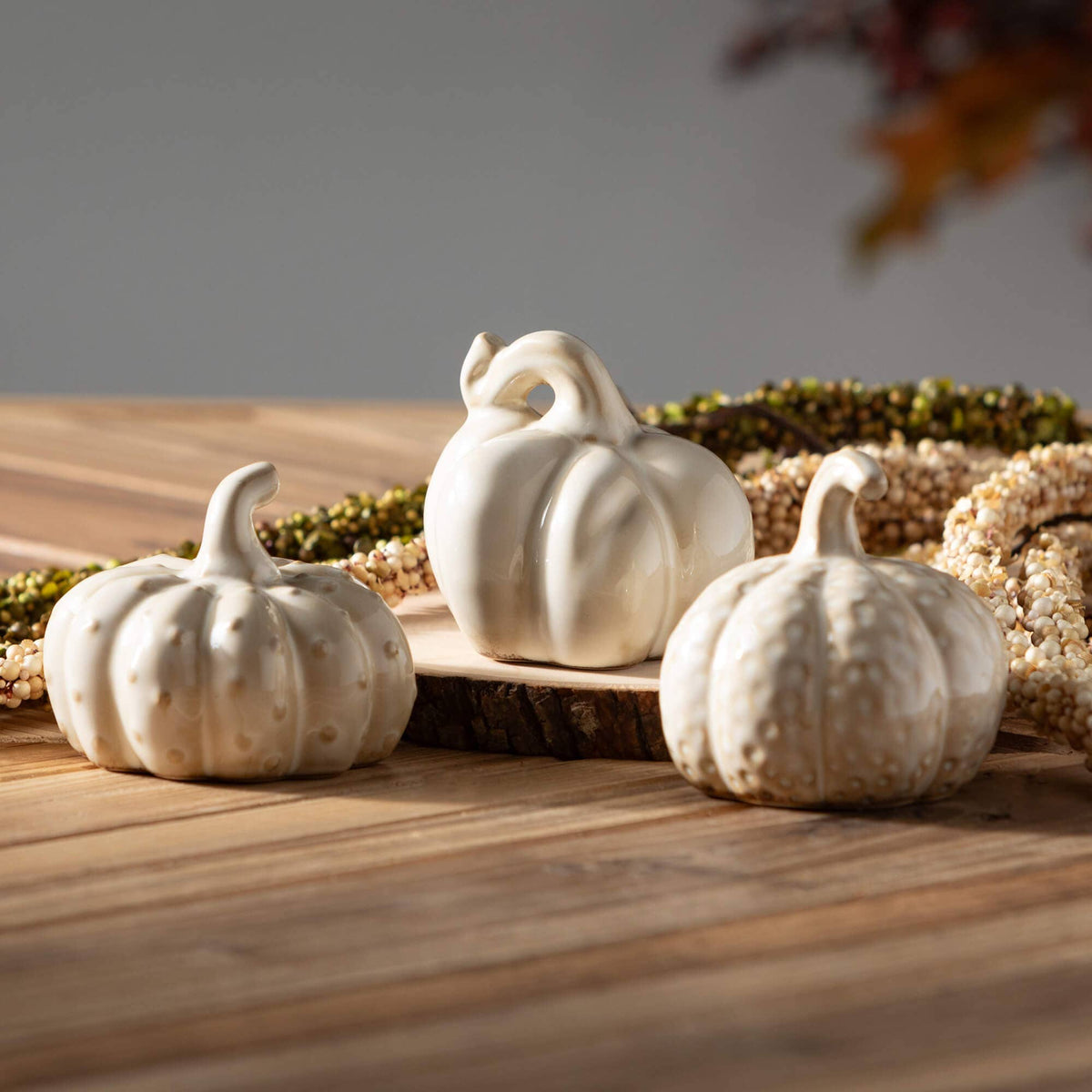 Stone Cream Pumpkins 3 Styles