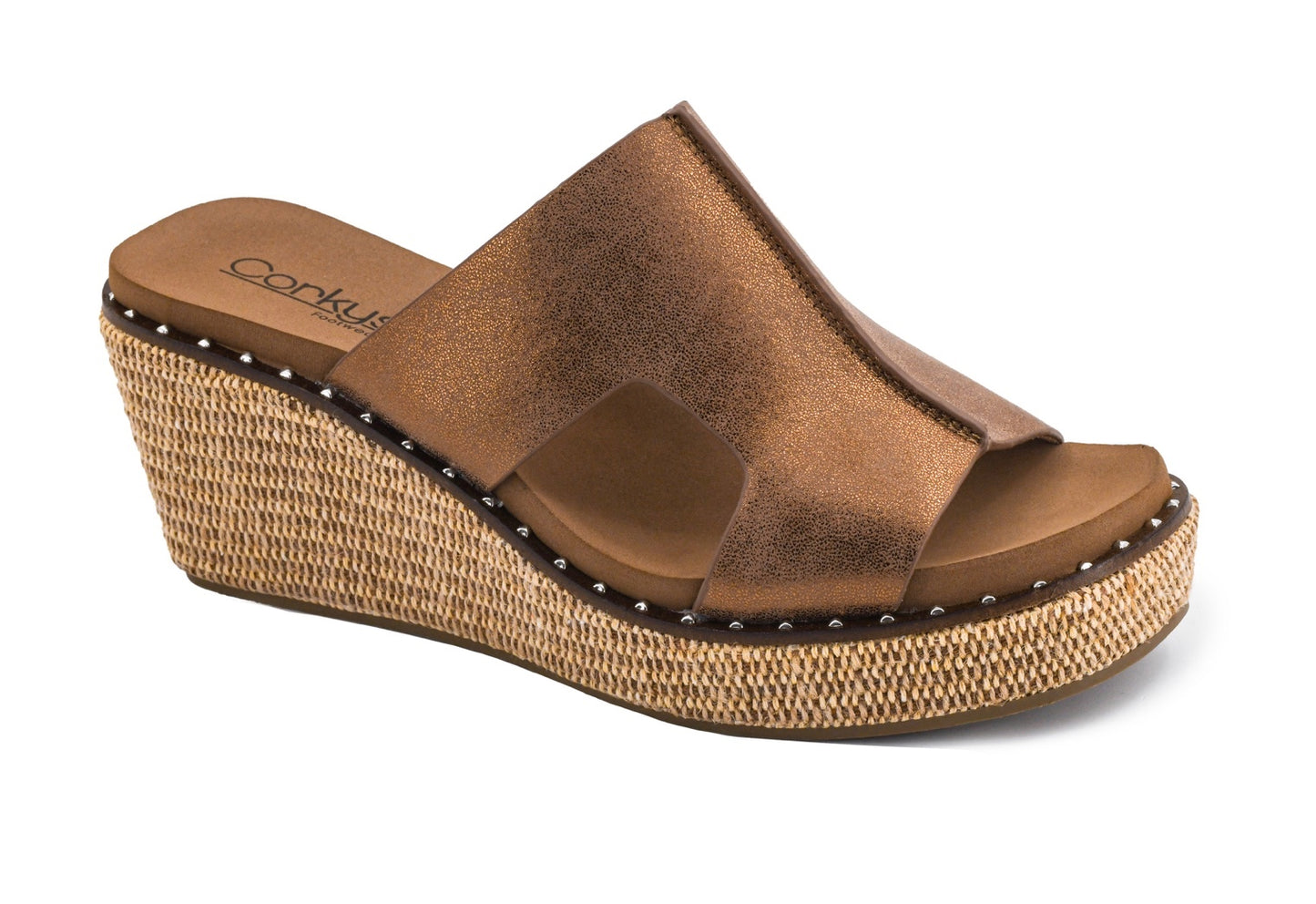 Kiss N Tell Wedge – Washed Bronze Metallic