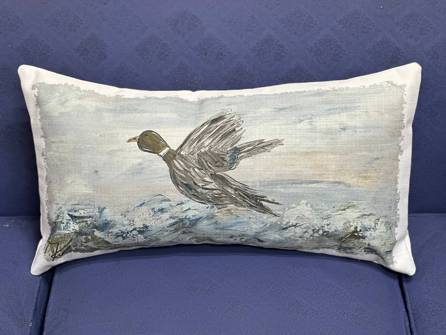 Marsh Flight Lumbar Pillow: 12x24