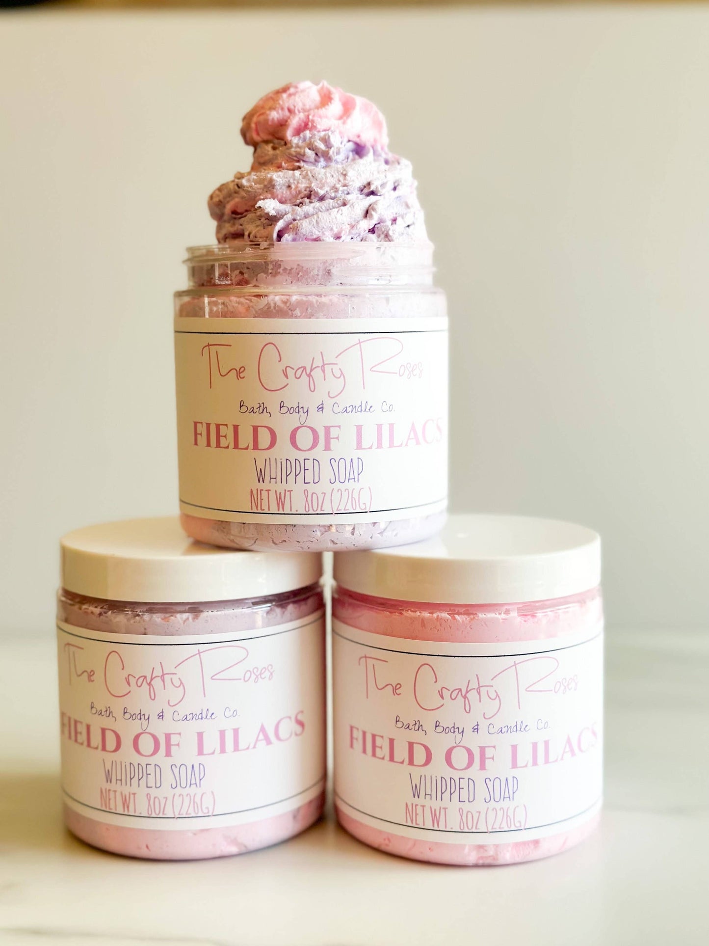 Field of Lilacs Whipped Soap: 4 oz