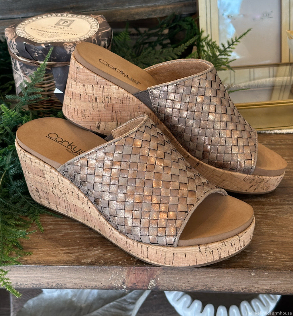 Corky's Wine & Dine Washed Metallic