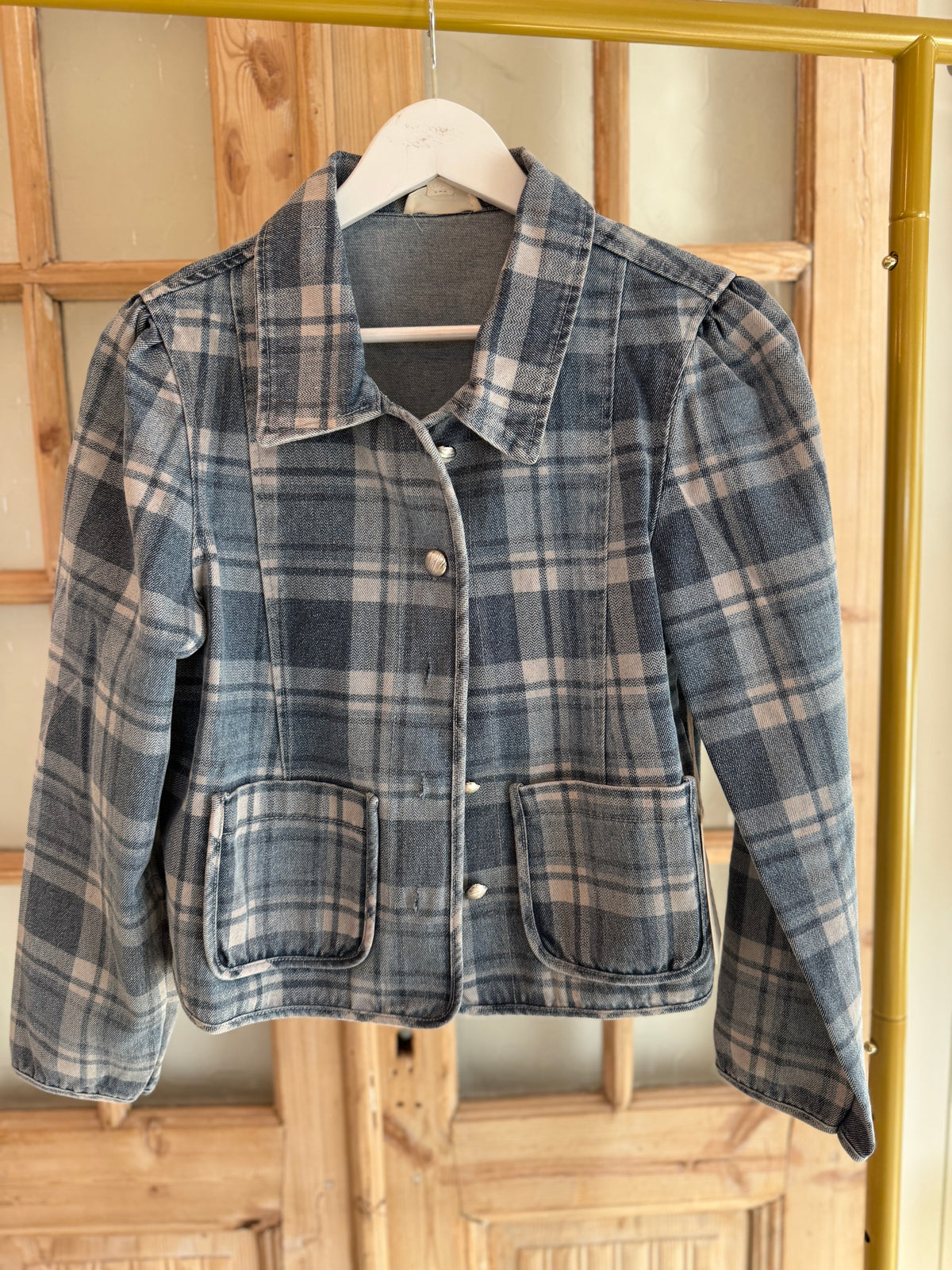 Blue Ridge Plaid Denim Jacket
