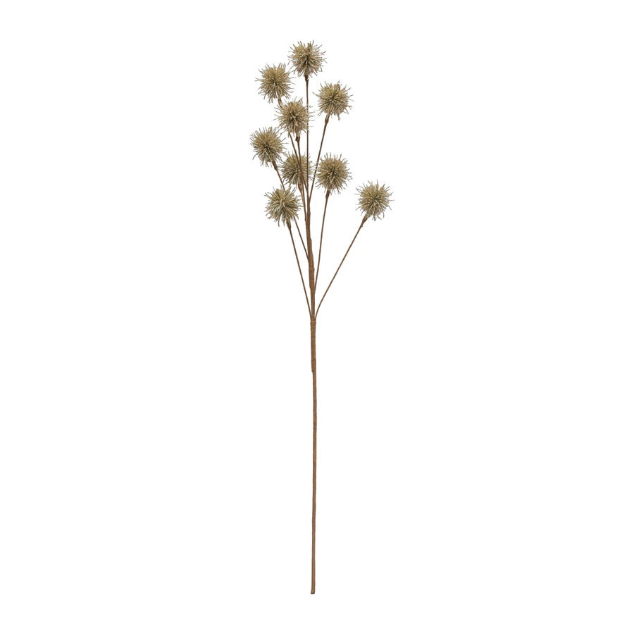 28-3/4"H Faux Thistle Spray, Champagne Color
