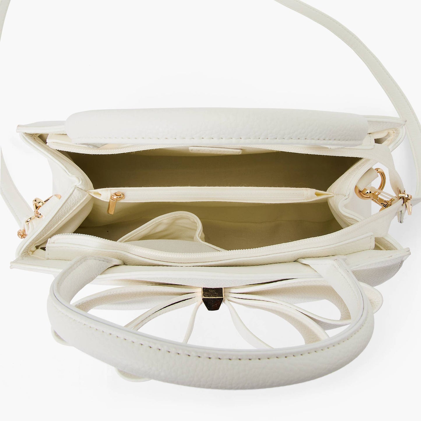 Park Double Bowtie Top Handle Satchel: White
