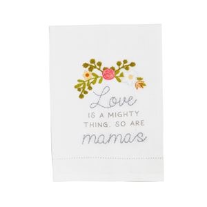 Love is Mom Embroidery Towel