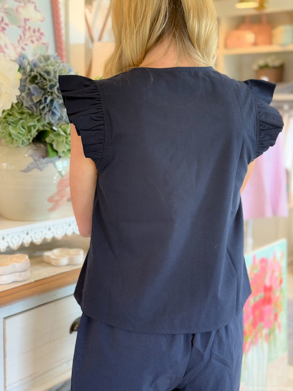 The Harper Top-Navy