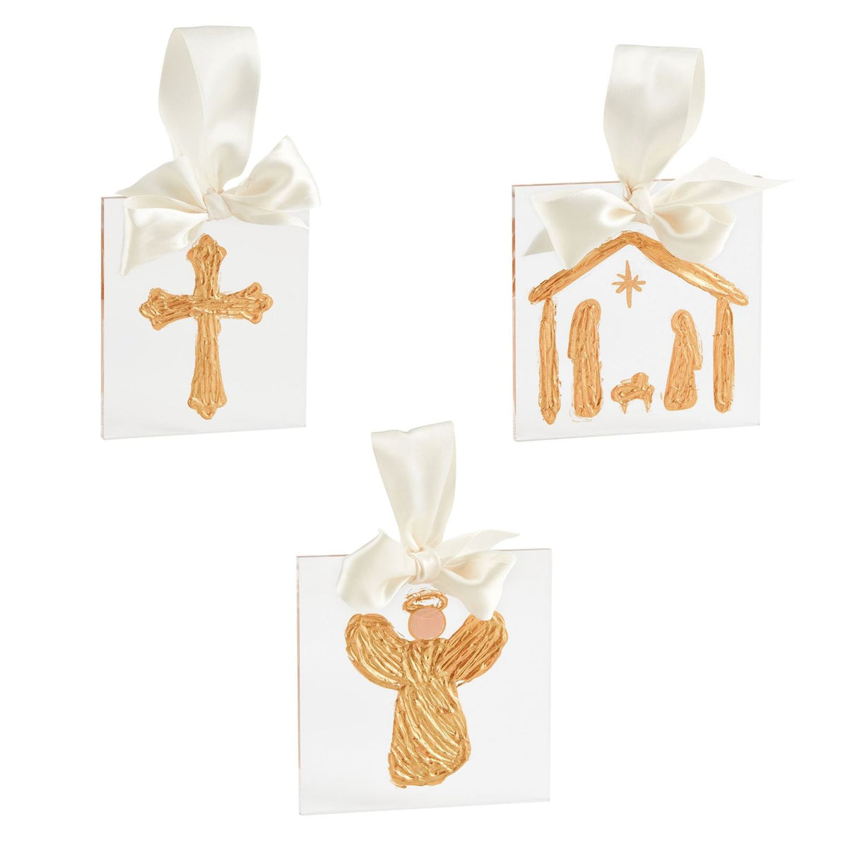 Gold Acrylic Ornament