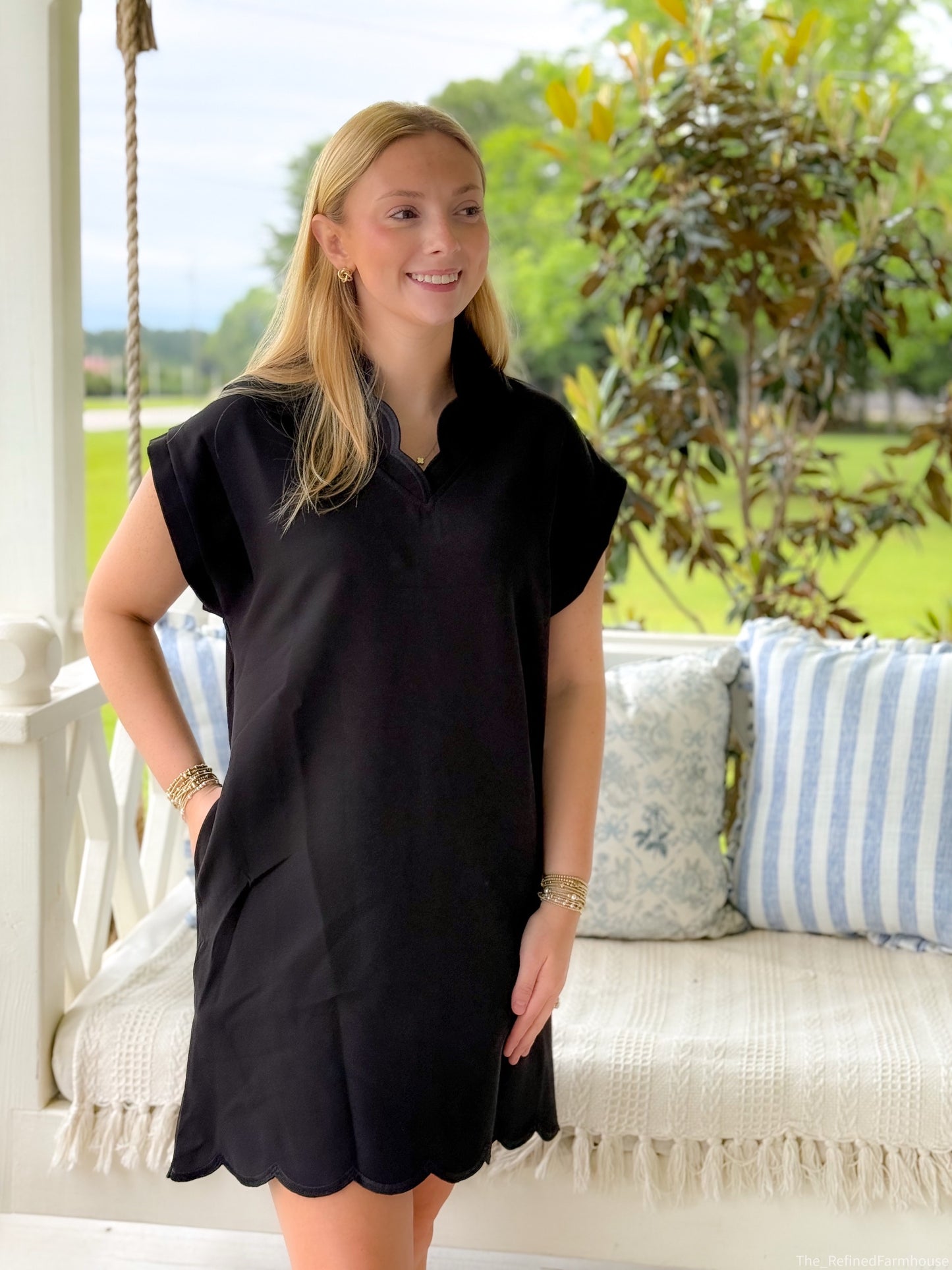 Scalloped in Style Dress
