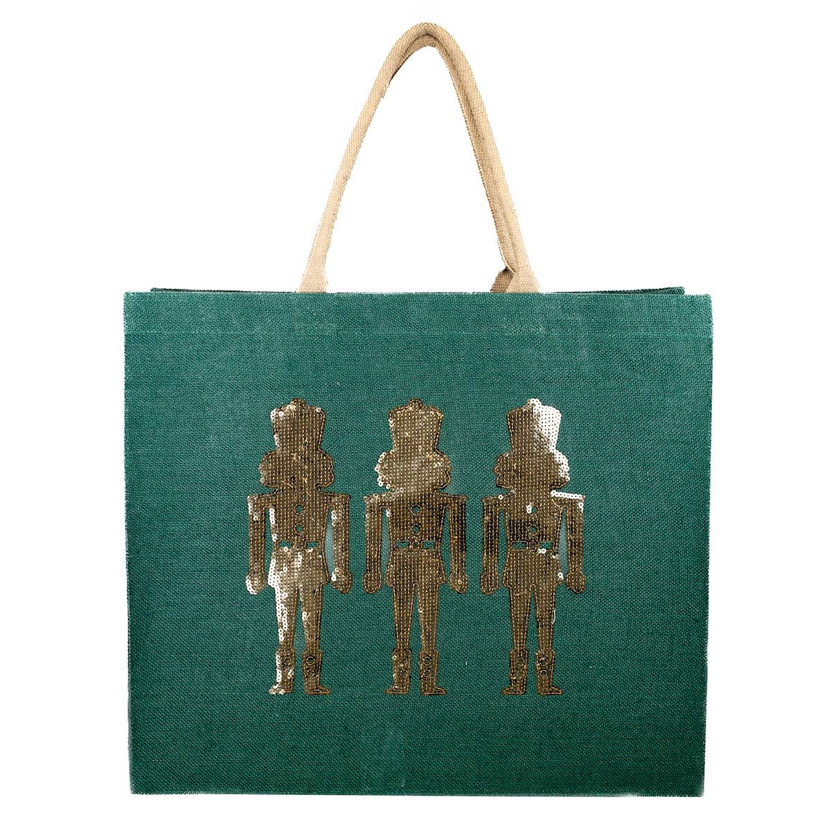 Glitzy Nutcracker Sequin Carryall Tote | 22x19x8