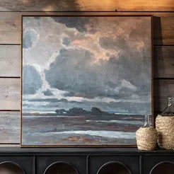 Stormy Marsh Remarque – Framed Wall Art