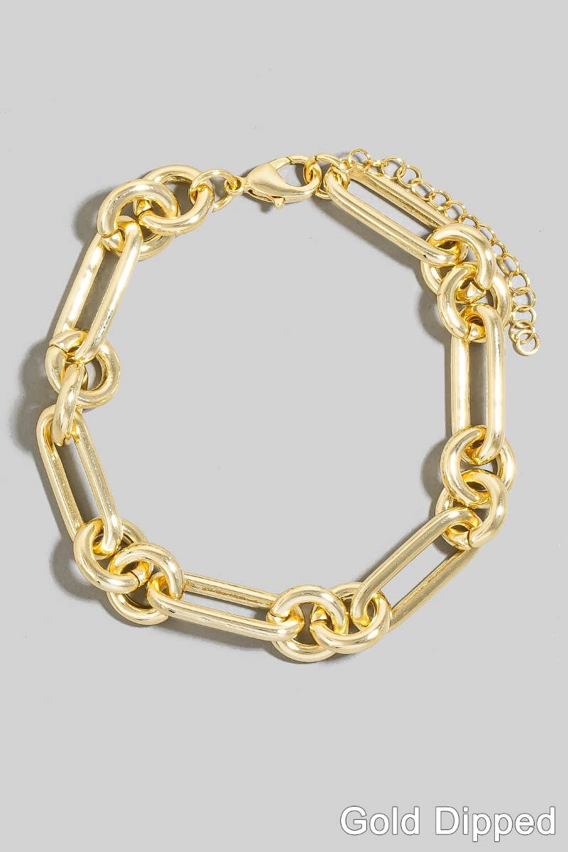 Gold Dipped Chain Link Bracelet