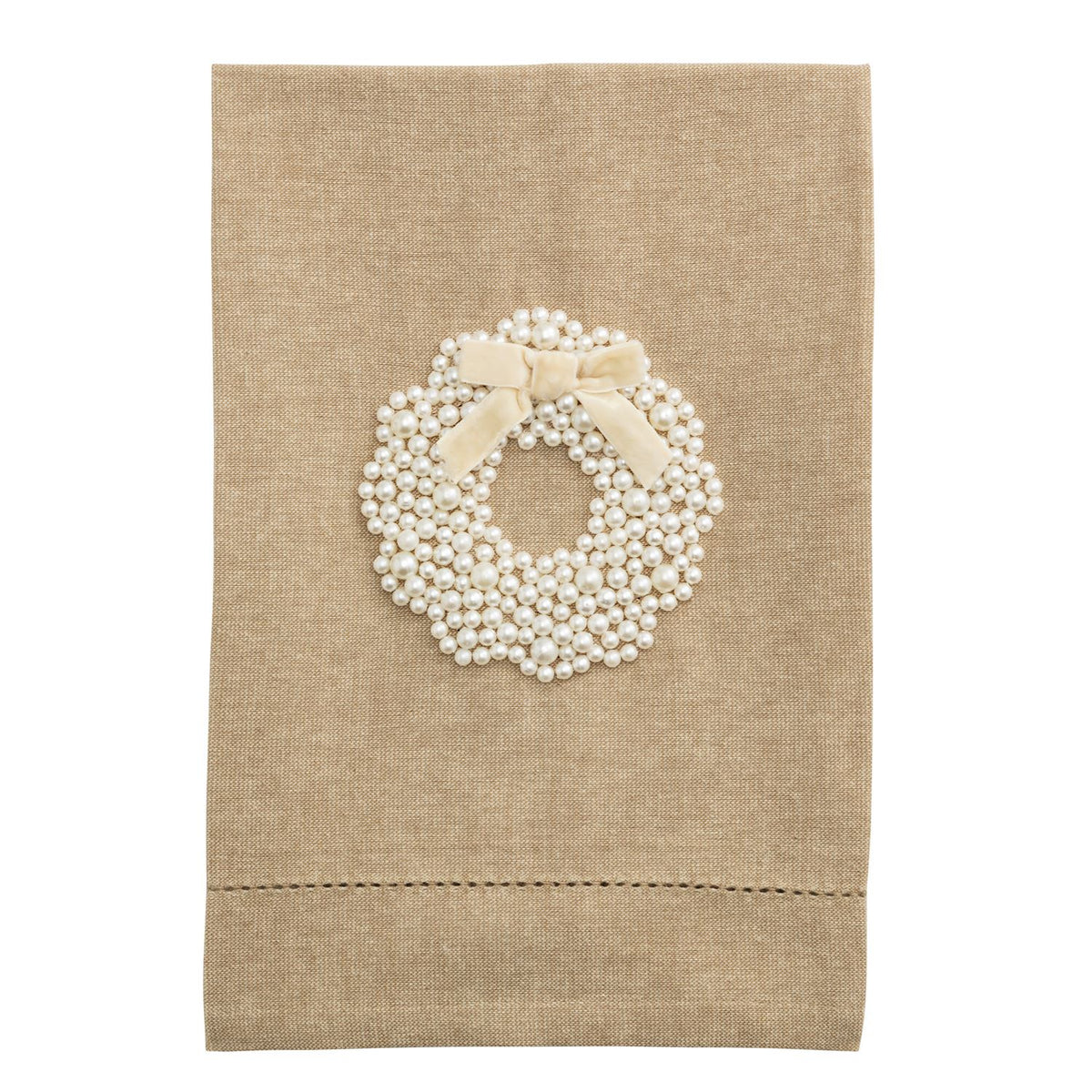 Wreath Pearl Tea Towel