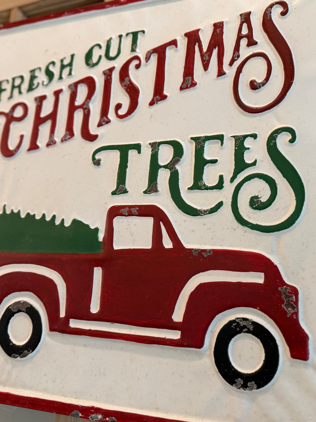 Fresh Cut Christmas Trees sign