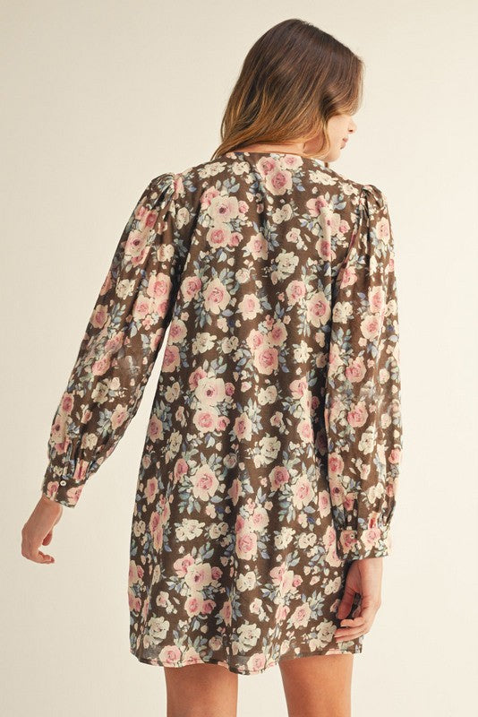 Rosewood Bloom Mini Dress
