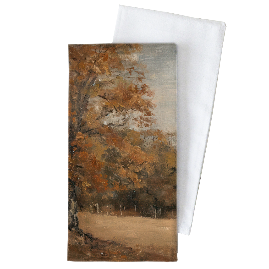 Autumn Tree Tea Towel: Natural