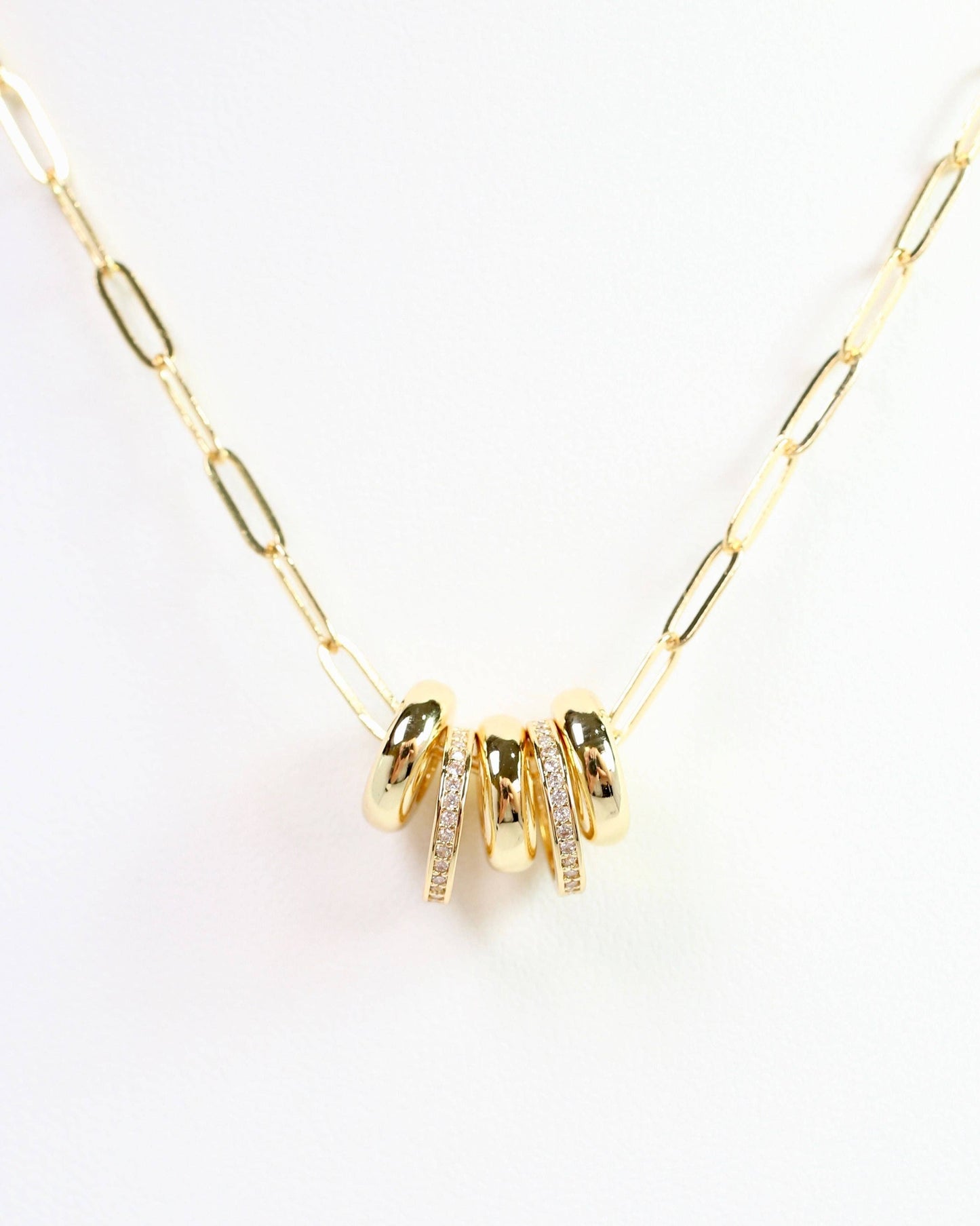 Creighton Charm Necklace Gold