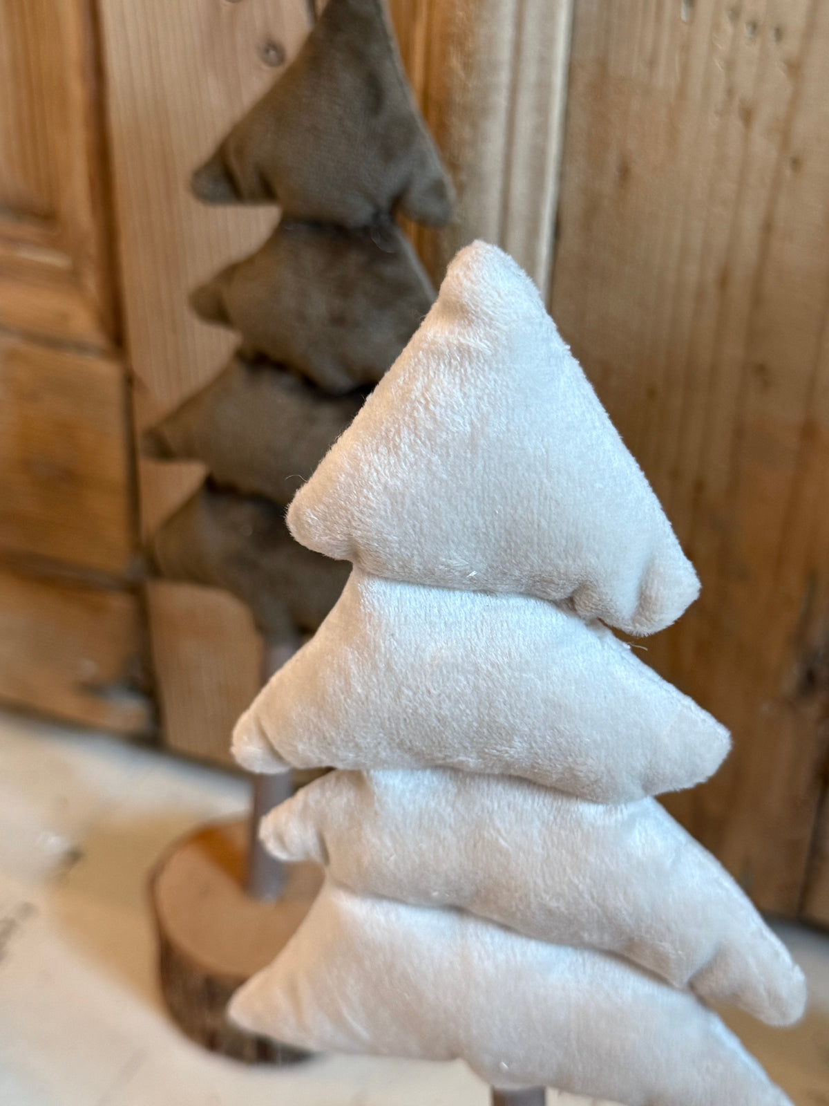 Velvet Tree w/wood base