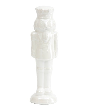 Ceramic Iridescent Nutcracker | 12"