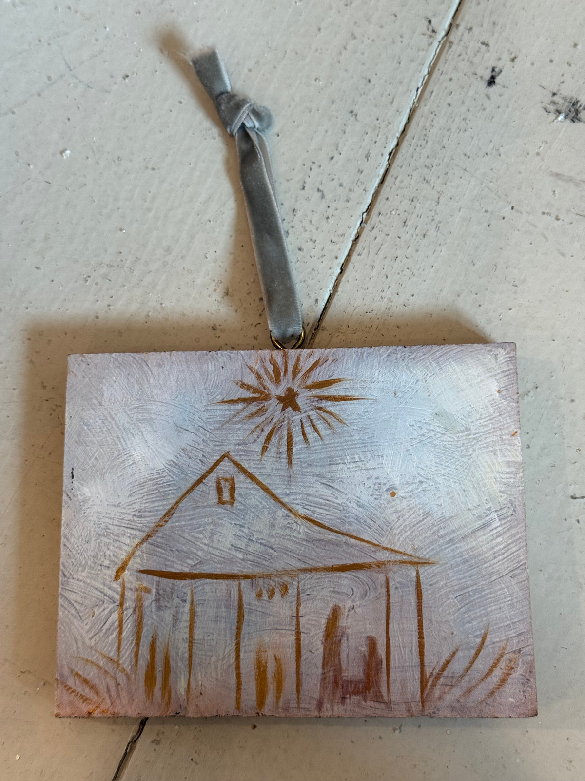 Gold Holy Family Orn.