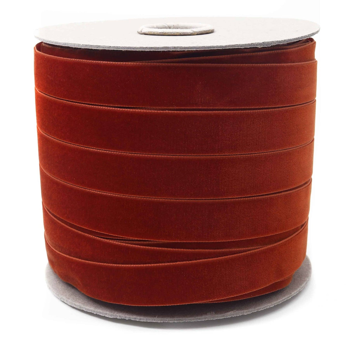 Rust Swiss Velvet Ribbon