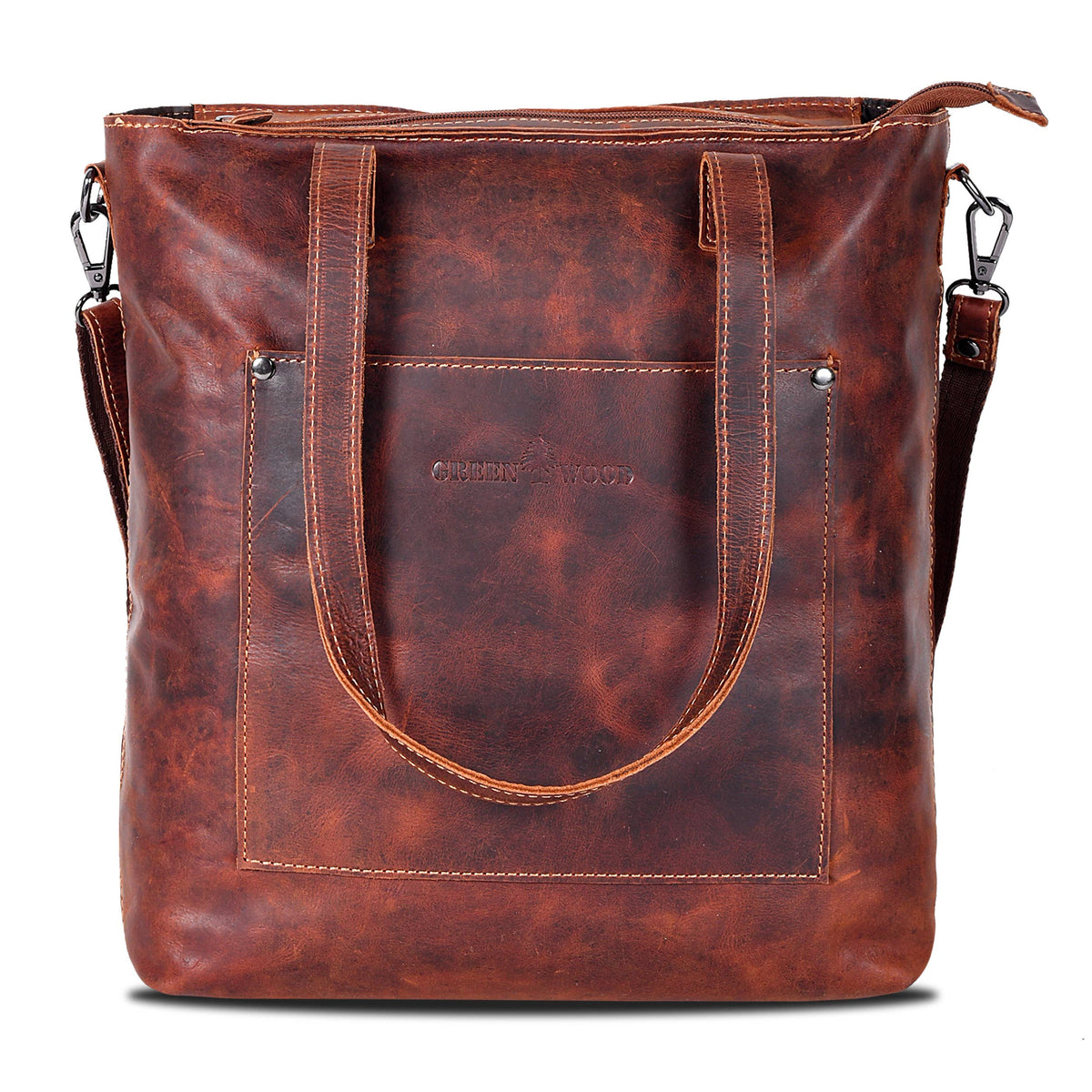 Classic Leather Tote Bag Bunbury Camal