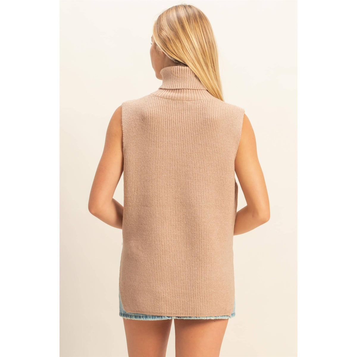 Sleek & Chic Turtleneck Vest