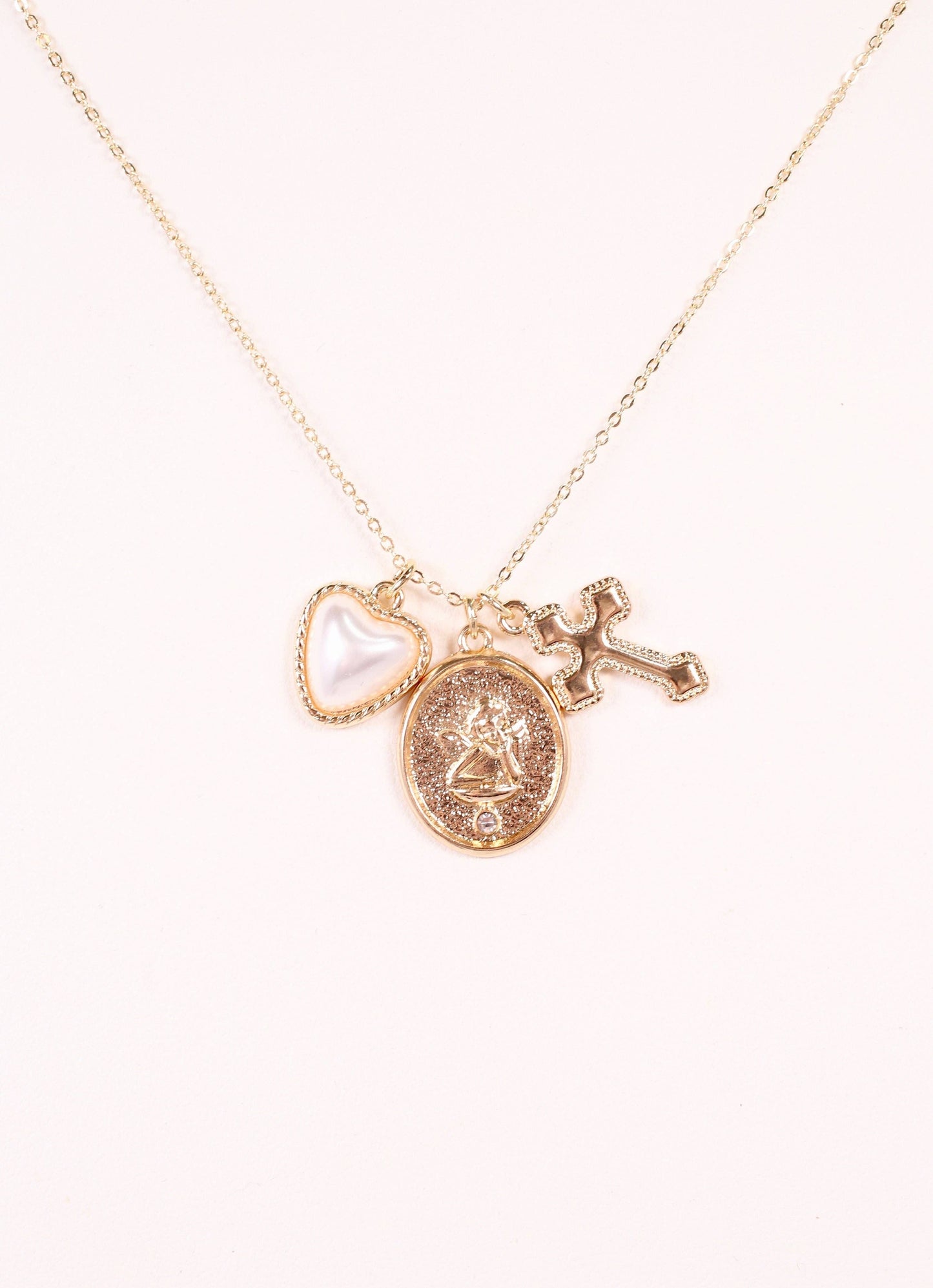 Gillian Charm Necklace Gold
